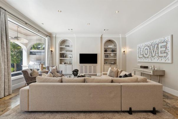 Interior, Living room, Recessed Lighting