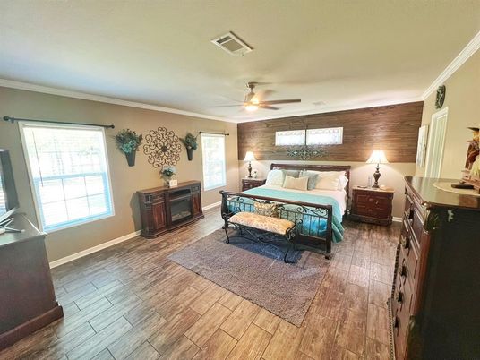 Bedroom, Interior, Wood Texture Flooring
