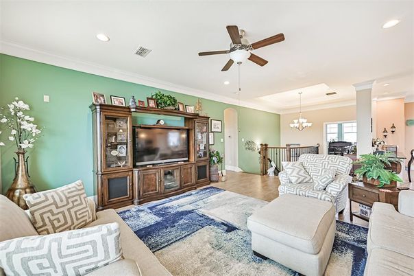 Chandelier, Dining room, Interior, Living room, Recessed Lighting