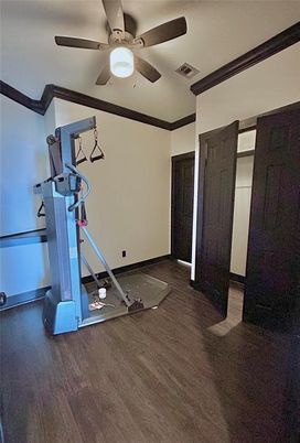 Fitness Equipment, Interior, Wood Texture Flooring