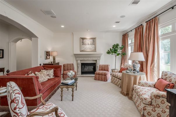 Fireplace, Interior, Living room, Recessed Lighting