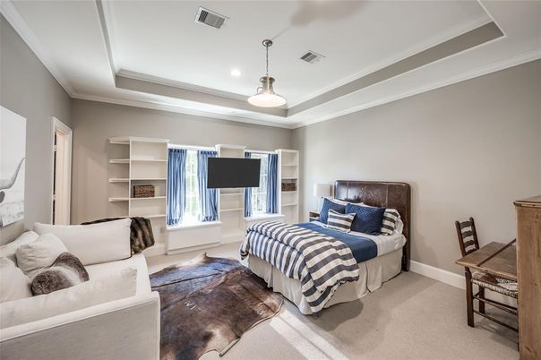 Bedroom, Interior, Pendant Lights, Recessed Lighting