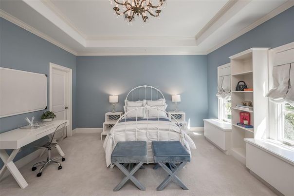 Bedroom, Chandelier, Interior