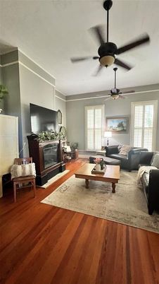 Fireplace, Interior, Living room, Wood Texture Flooring
