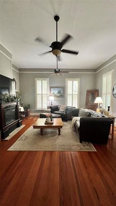 Fireplace, Interior, Living room, Wood Texture Flooring