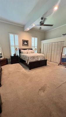 Bedroom, Interior, Recessed Lighting