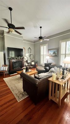 Fireplace, Interior, Living room, Wood Texture Flooring