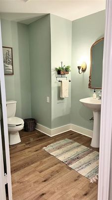 Bathroom, Interior, Wood Texture Flooring
