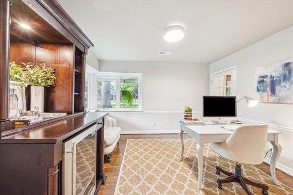 Home Office, Interior, Wood Texture Flooring