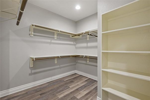 Interior, Recessed Lighting, Walk-in Closets, Wood Texture Flooring