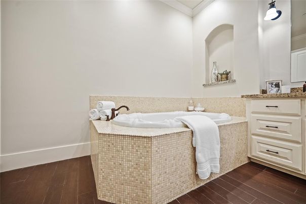 Bathroom, Interior, Wood Texture Flooring