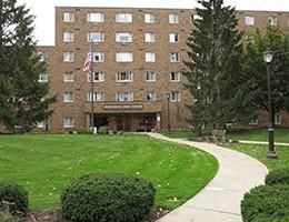 Backyard, Exterior, Facade, Brick Facade, Condo Building