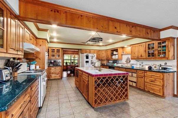 Interior, Kitchen, Recessed Lighting, Tile Countertops