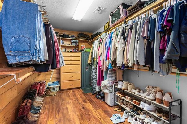 Interior, Walk-in Closets, Wood Texture Flooring