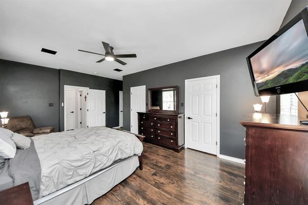 Bedroom, Interior, Wood Texture Flooring