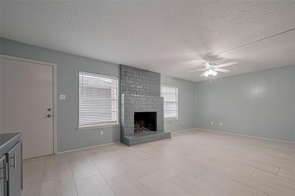 Empty room, Fireplace, Interior