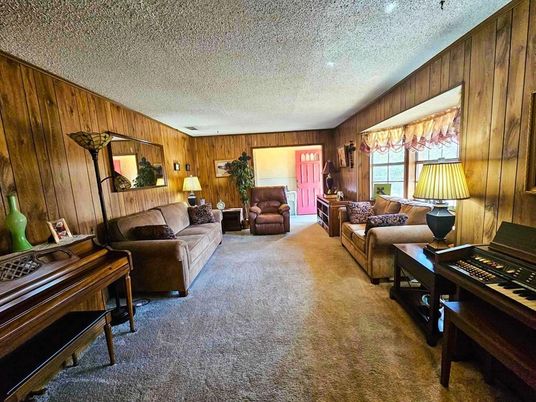 Interior, Living room, Piano, Wooden Walls