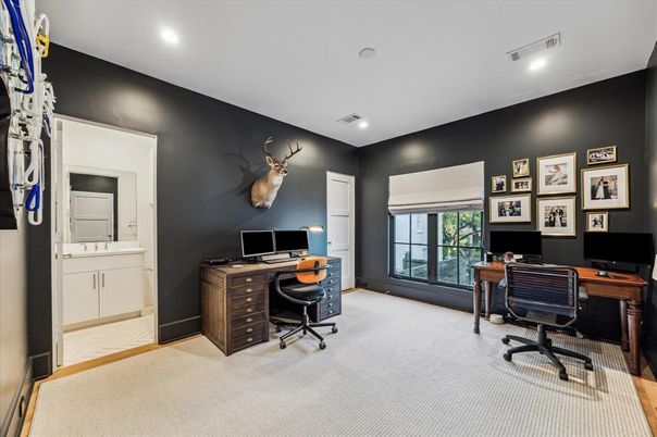 Home Office, Interior, Recessed Lighting