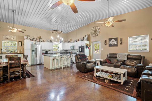Dining room, Interior, Kitchen, Living room, Pendant Lights