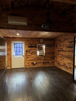 Empty room, Interior, Wooden Ceilings, Wood Texture Flooring, Wooden Walls