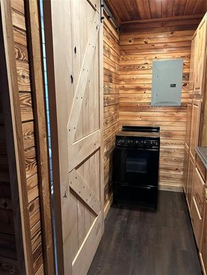 Interior, Kitchen, Wooden Ceilings, Wood Texture Flooring, Wooden Walls