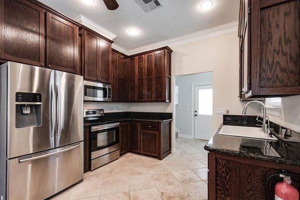 Interior, Kitchen, Recessed Lighting, Stainless Steel Appliances