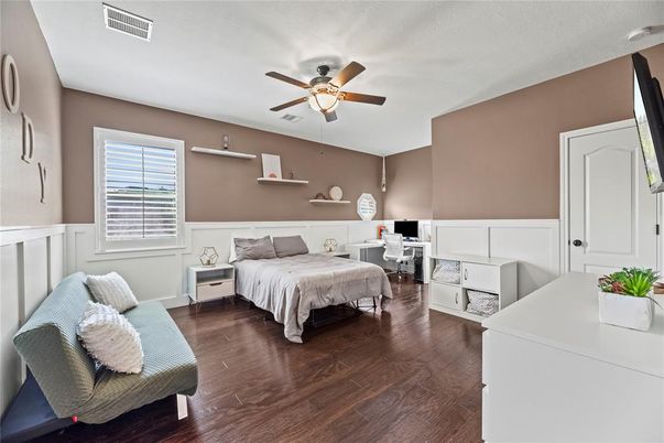 Bedroom, Interior, Wood Texture Flooring