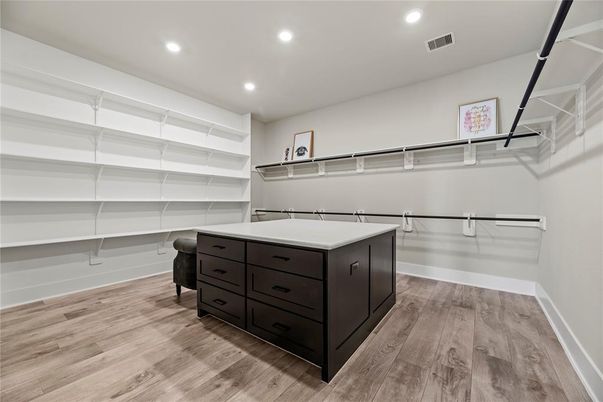 Interior, Recessed Lighting, Walk-in Closets, Wood Texture Flooring