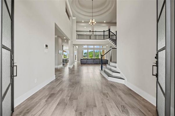 Chandelier, Interior, Pendant Lights, Recessed Lighting, Wood Texture Flooring
