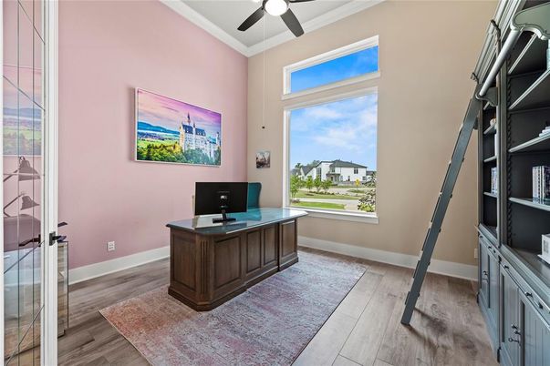 Home Office, Interior, Wood Texture Flooring