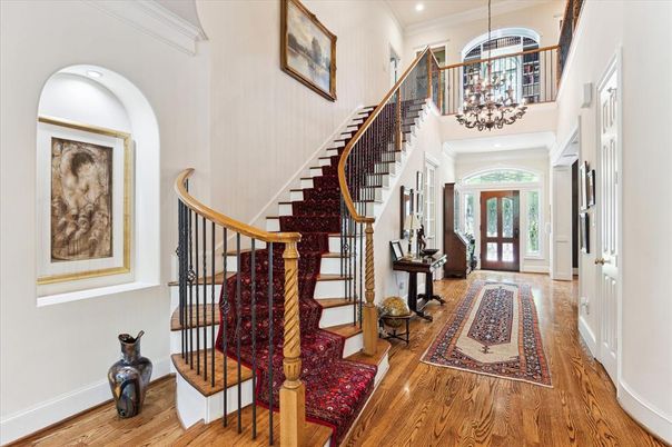 Chandelier, Interior, Recessed Lighting, Wood Texture Flooring