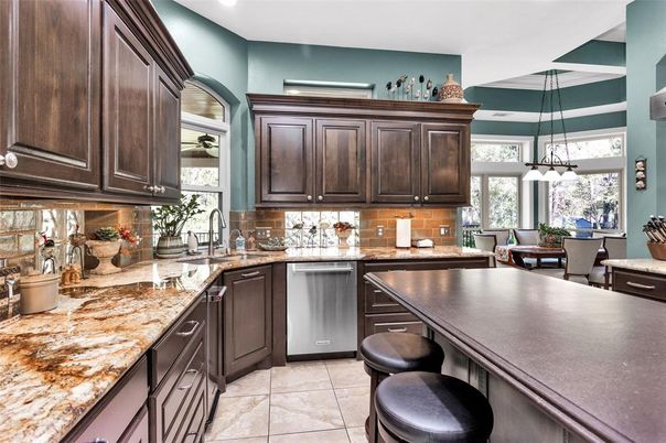 Dining room, Interior, Kitchen, Pendant Lights, Recessed Lighting