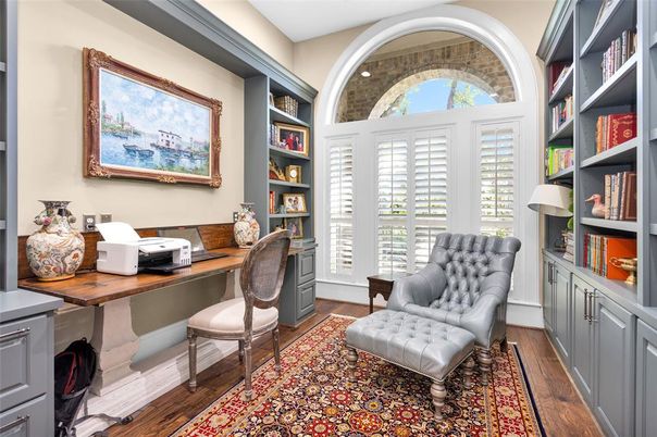Home Office, Interior, Wood Texture Flooring