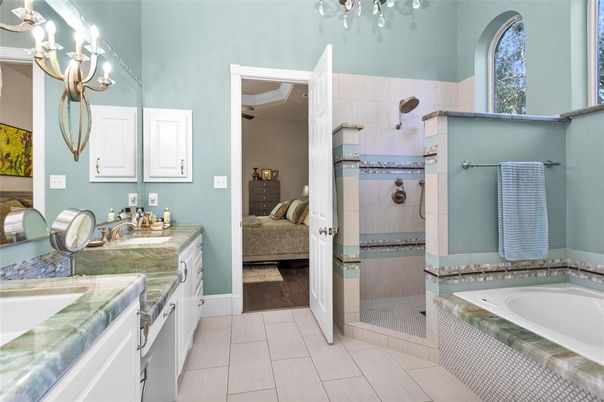 Bathroom, Bedroom, Dual Sink Vanities, Interior, Wood Texture Flooring