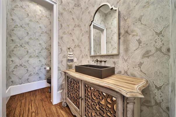 Bathroom, Interior, Wood Texture Flooring