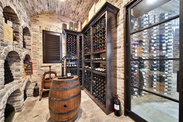 Interior, Stone Walls, Wine Storage