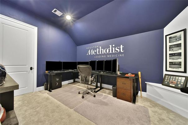 Home Office, Interior, Recessed Lighting
