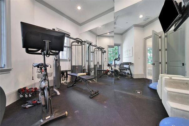 Fitness Equipment, Interior, Recessed Lighting