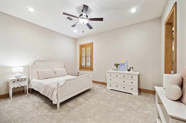 Bedroom, Interior, Recessed Lighting