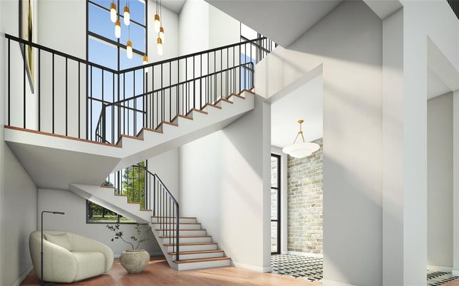 Interior, Pendant Lights, Wood Texture Flooring