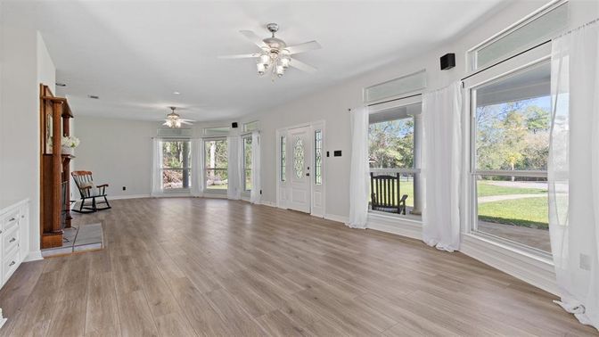 Empty room, Interior, Wood Texture Flooring