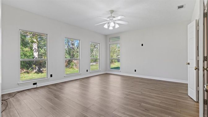 Empty room, Interior, Wood Texture Flooring