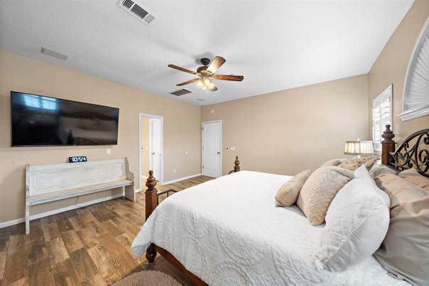 Bedroom, Interior, Wood Texture Flooring