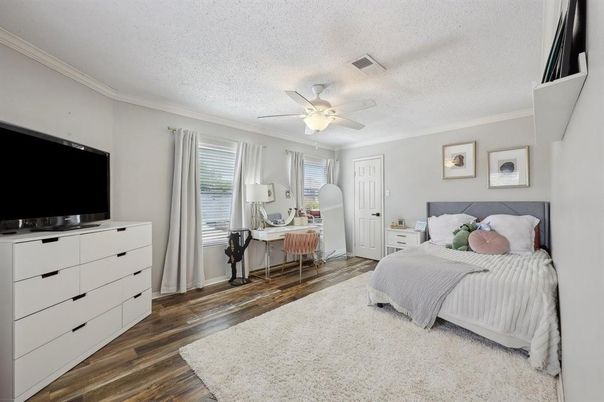 Bedroom, Interior, Wood Texture Flooring