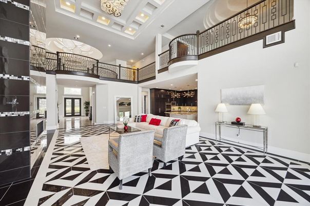 Interior, Living room, Recessed Lighting