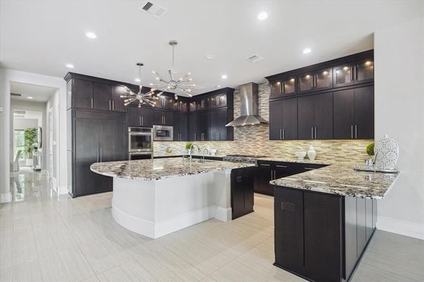 Interior, Kitchen, Pendant Lights, Recessed Lighting, Stainless Steel Appliances