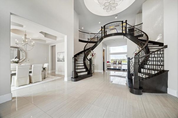 Chandelier, Dining room, Interior, Recessed Lighting