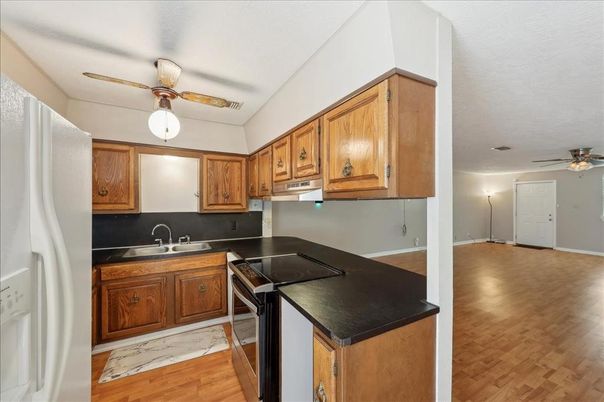 Interior, Kitchen, Marble, Wood Texture Flooring