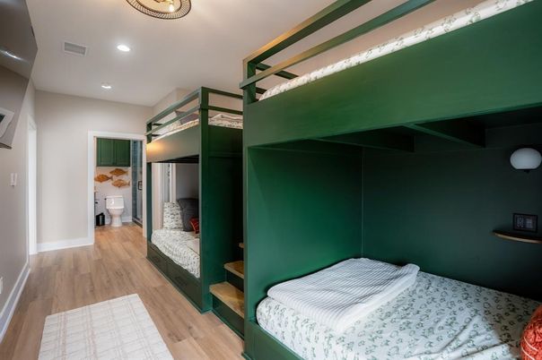 Bathroom, Bedroom, Interior, Recessed Lighting, Wood Texture Flooring