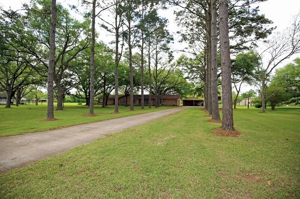 Backyard, Exterior, Facade, Brick Facade, Ranch